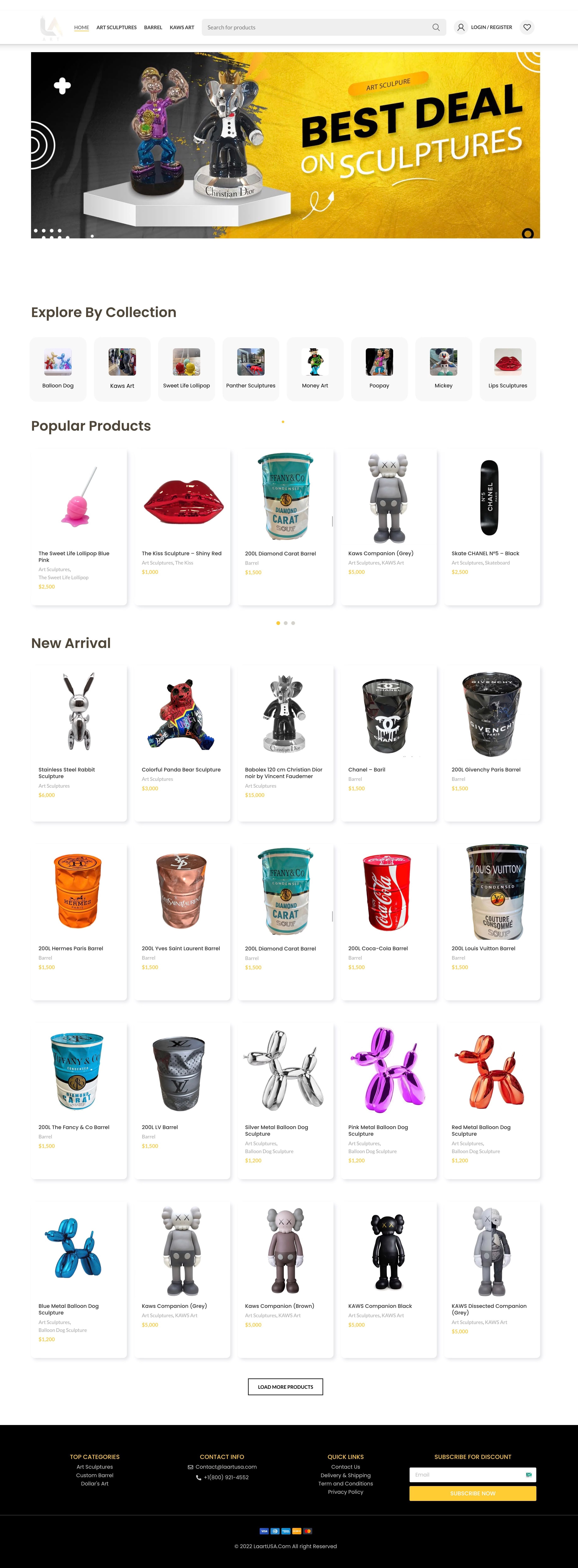 Full LA Art homepage